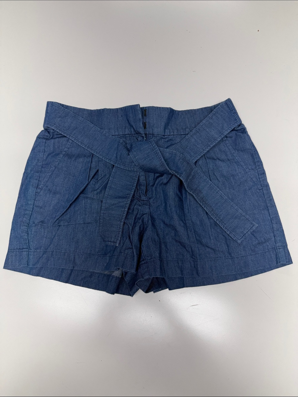 J. Crew Factory Chambray Tie-Waist Shorts